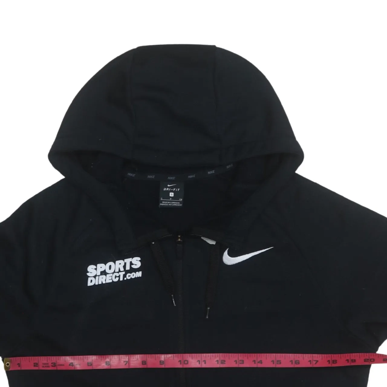Nike 90's Swoosh Full Zip Up Hoodie Small Black sold by Vintage Club product image thumbnail 5
