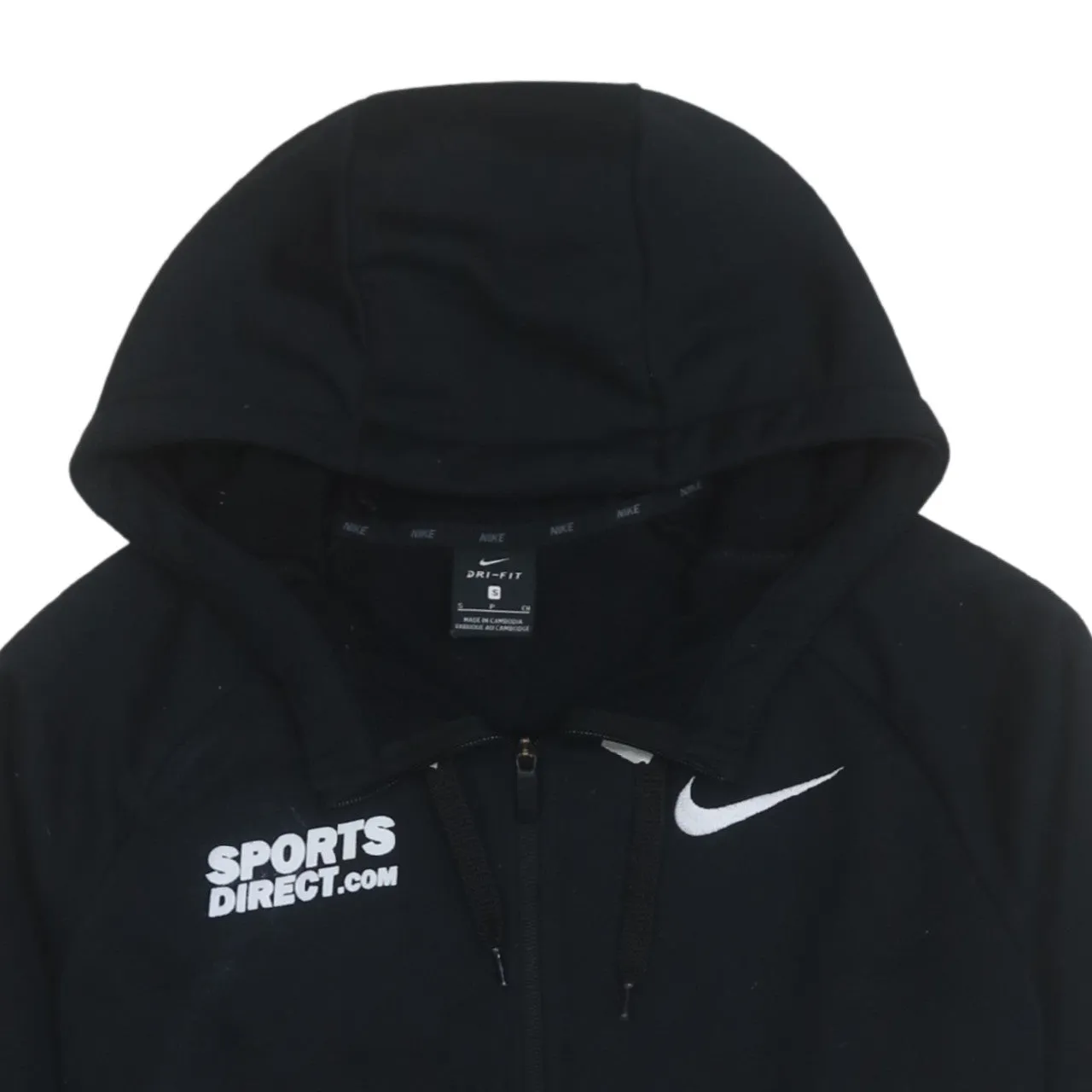 Nike 90's Swoosh Full Zip Up Hoodie Small Black sold by Vintage Club product image thumbnail 3