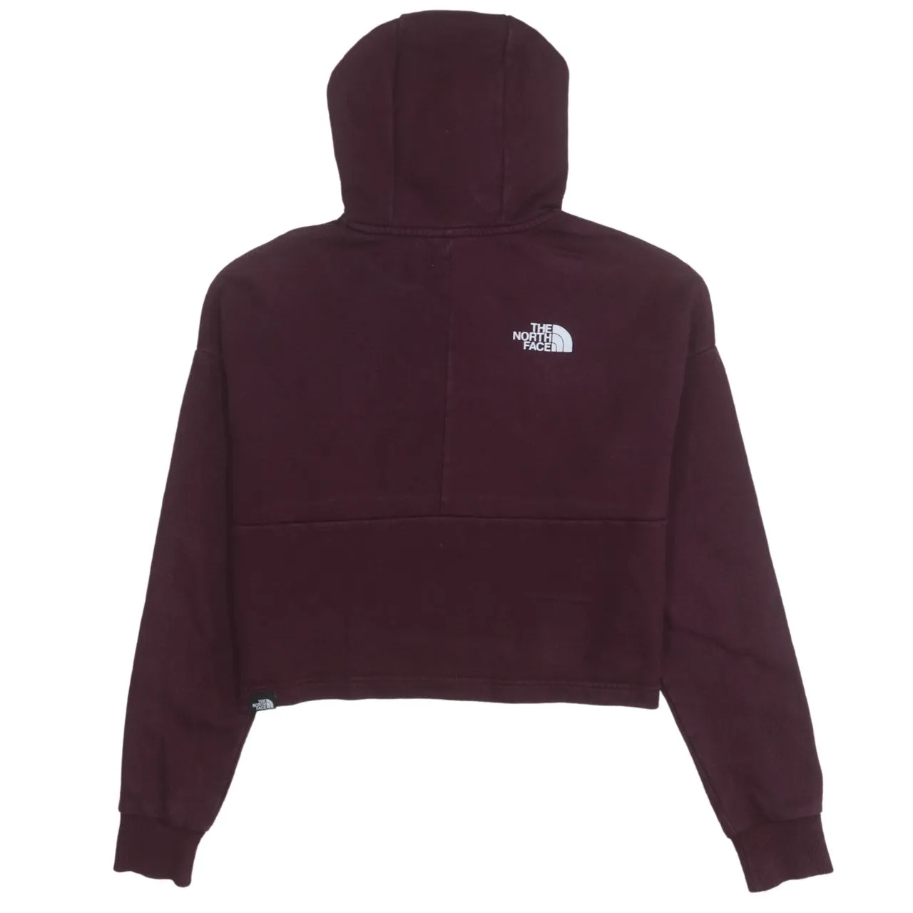 The North Face 90's Spellout Pullover Hoodie Small Burgundy Red sold by Vintage Club product image thumbnail 2