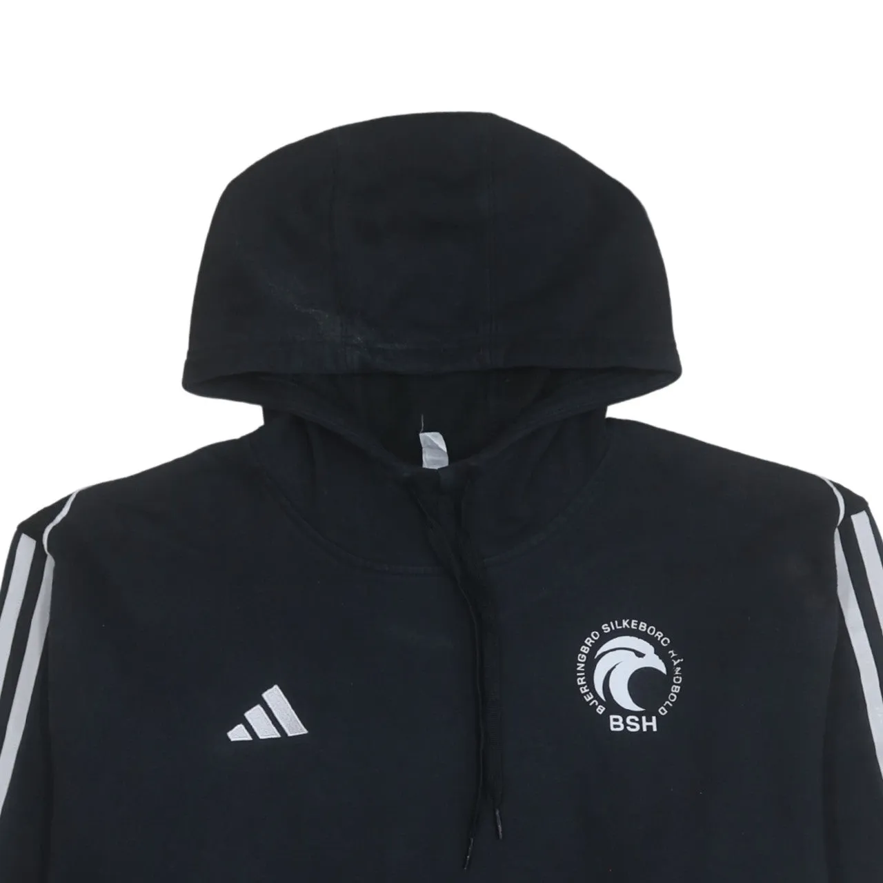 Adidas 90's Striped Sleeve Pullover Hoodie XXLarge (2XL) Black sold by Vintage Club product image thumbnail 3
