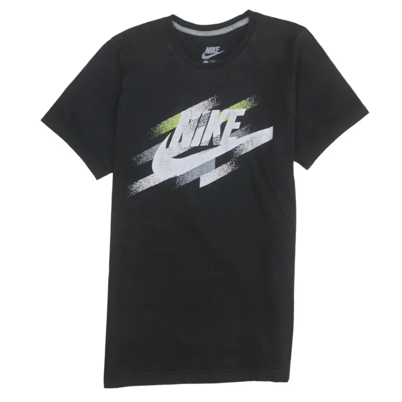 Nike 90's Center Middle Swoosh Crew Neck T Shirt Large Black sold by Vintage Club