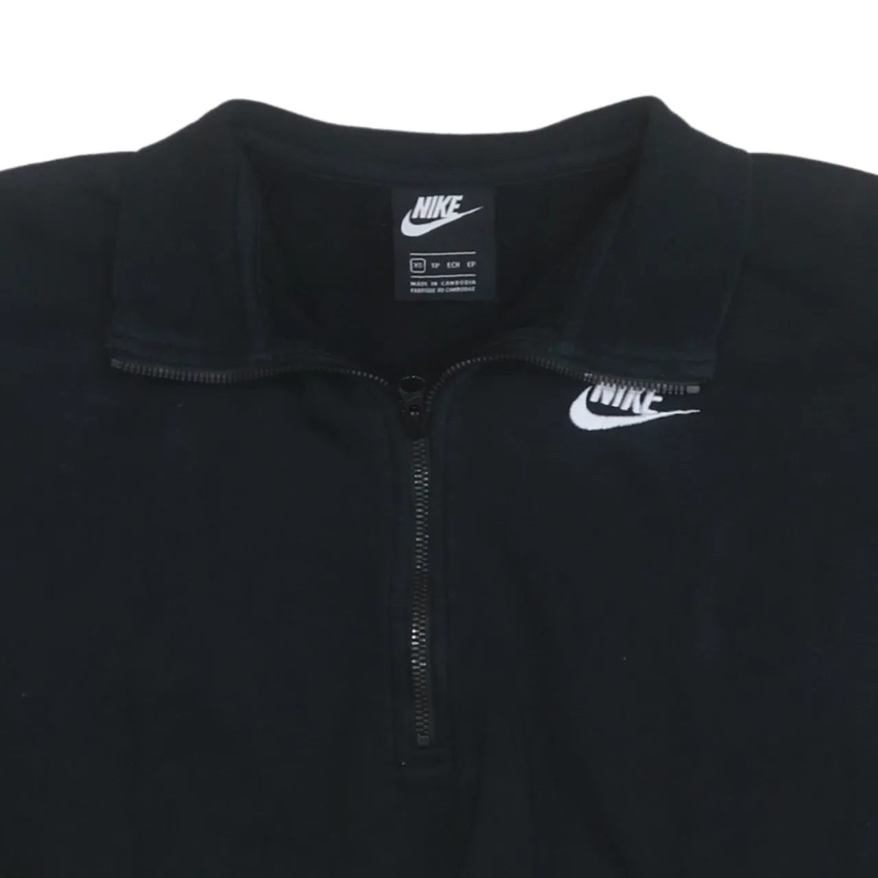 Nike 90's Swoosh Quarter Zip Sweatshirt XSmall Black sold by Vintage Club product image thumbnail 3