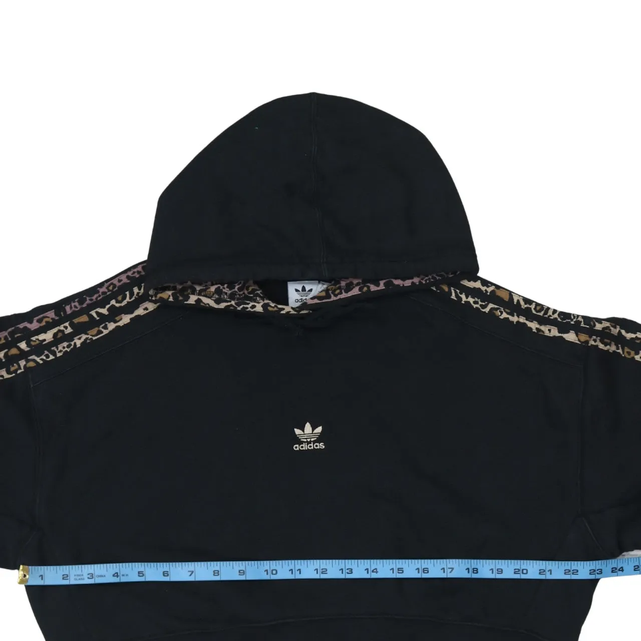 Adidas 90's Crop Pullover Hoodie Medium Black sold by Vintage Club product image thumbnail 5