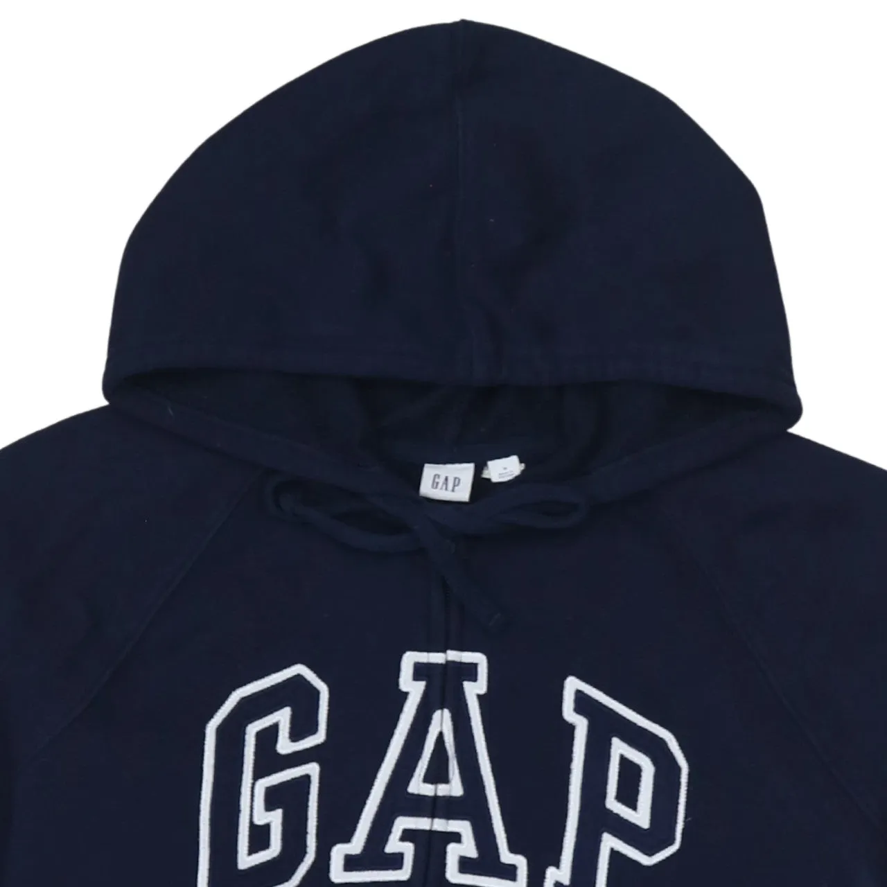 Gap 90's Spellout Full Zip Up Hoodie Medium Navy Blue sold by Vintage Club product image thumbnail 3