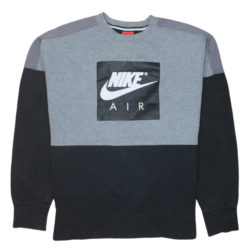 Nike 90's Center Middle Swoosh Crew Neck Sweatshirt Medium Black sold by Vintage Club