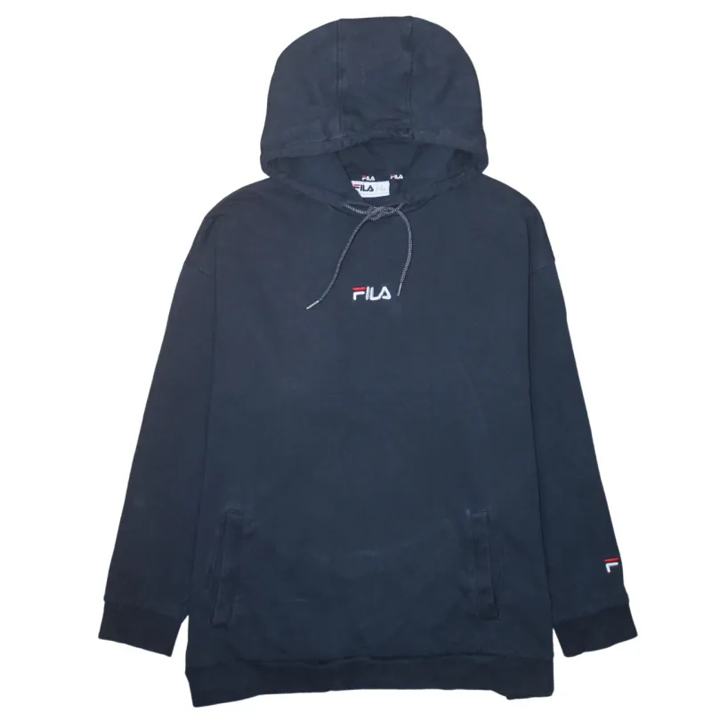 Fila 90's Lightweight Pullover Hoodie XXLarge Navy Blue sold by Vintage Club