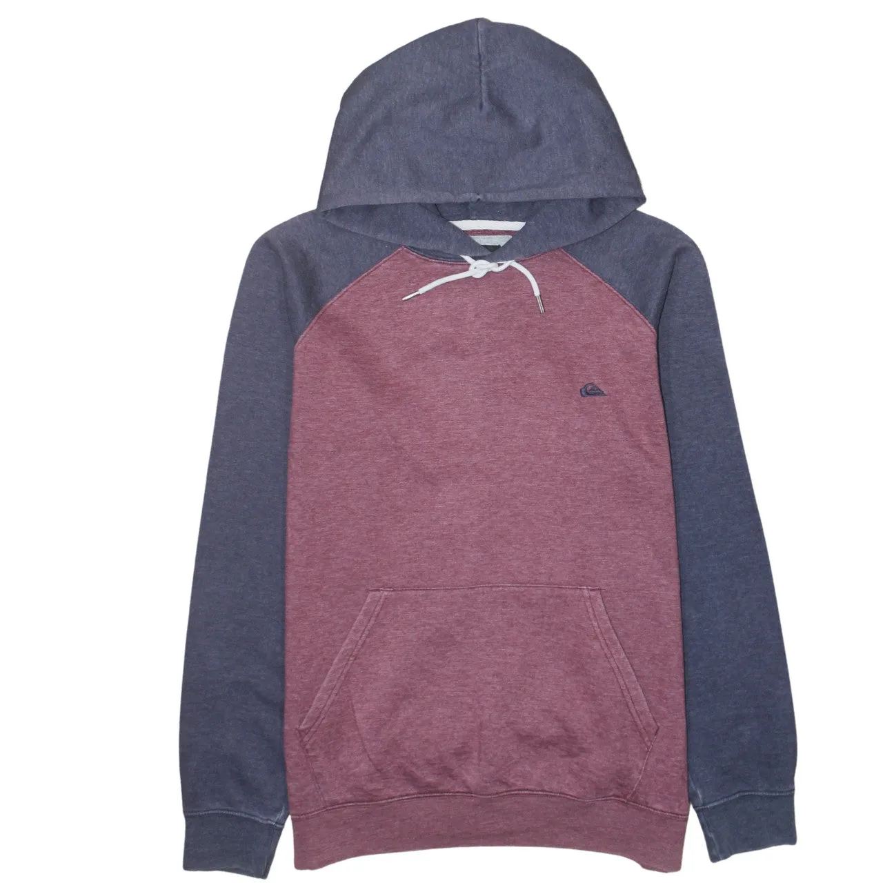 QuikSilver 90's Drawstring Pockets Pullover Hoodie Medium Navy Blue sold by Vintage Club