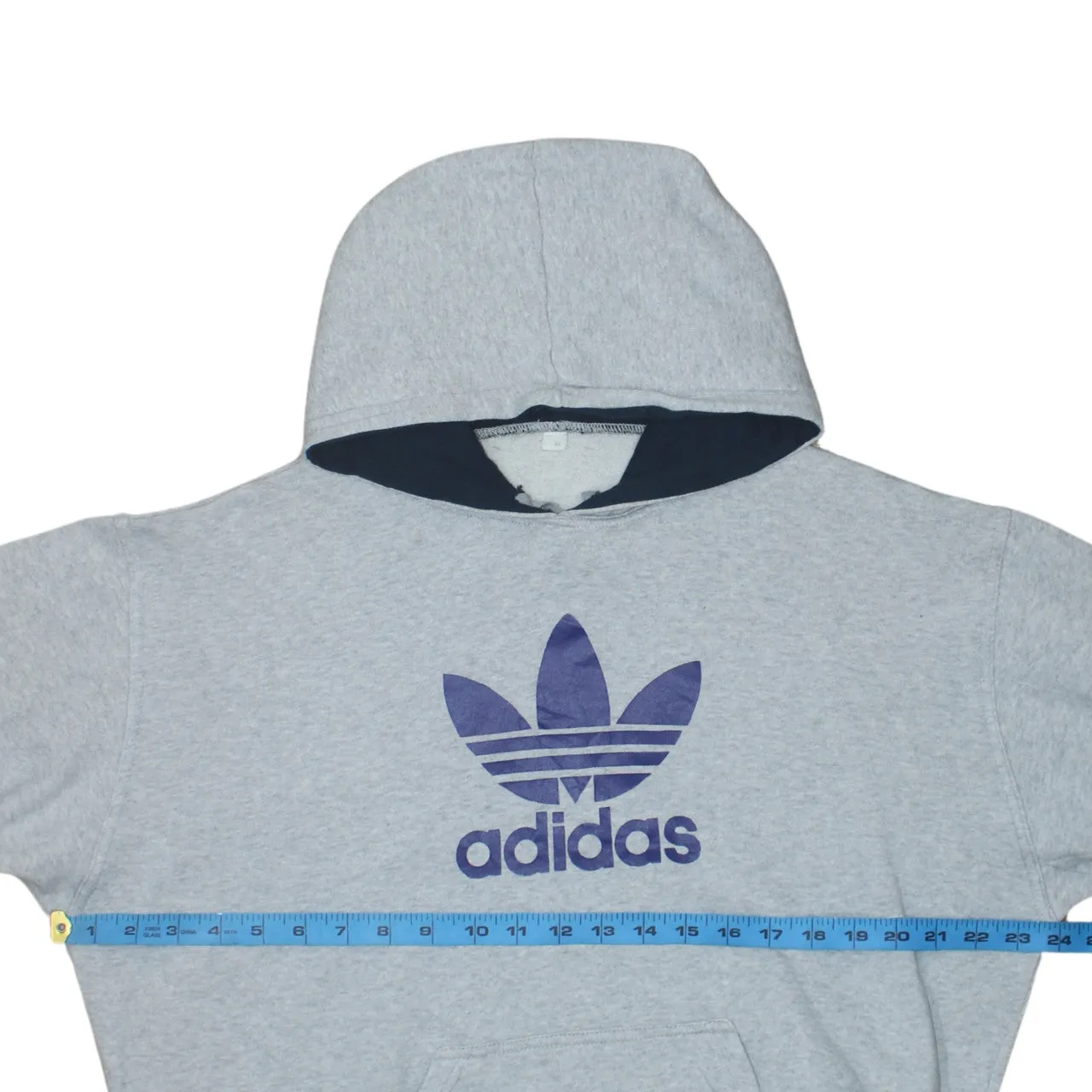 Adidas 90's Spellout Pullover Hoodie XLarge Grey sold by Vintage Club product image thumbnail 5