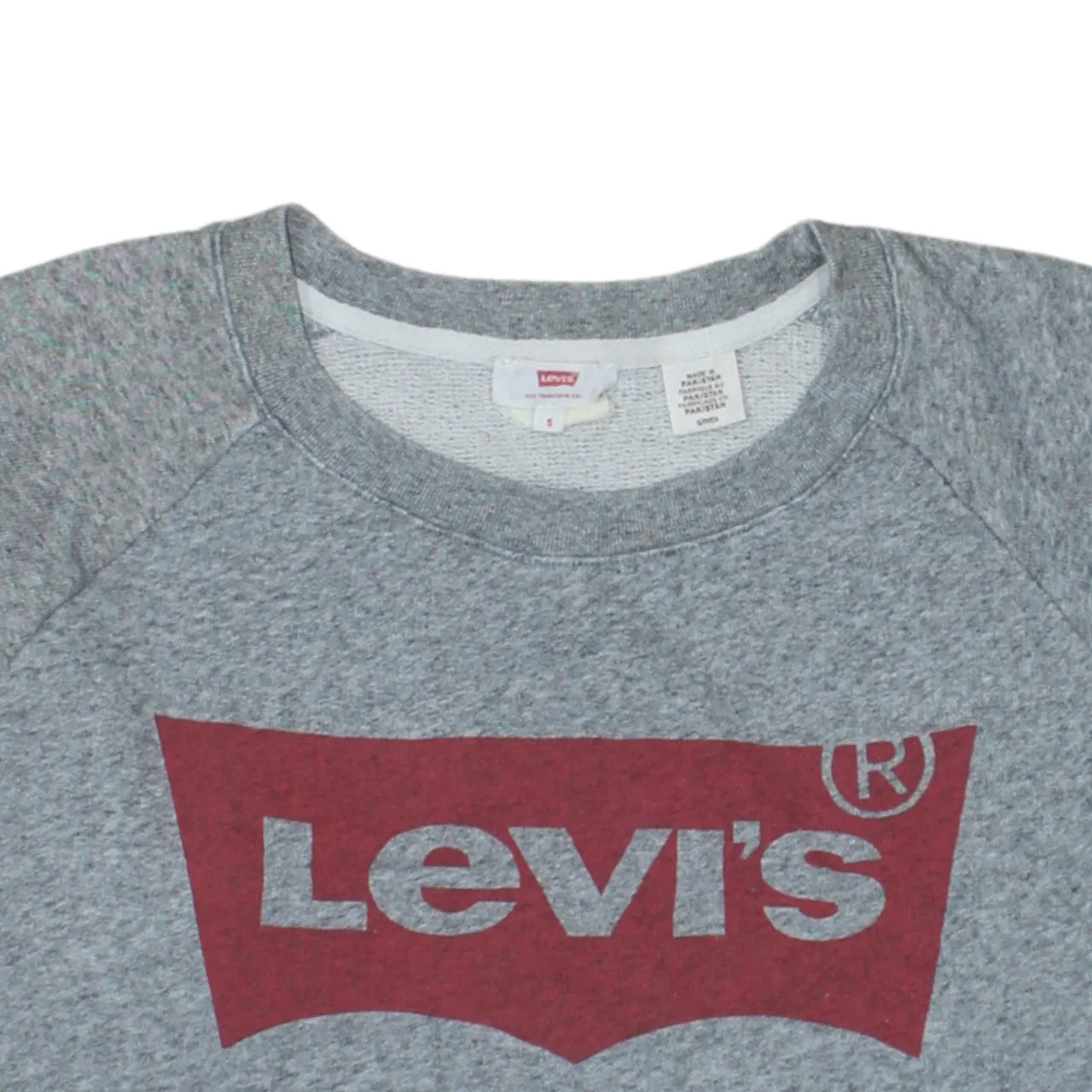 Levi's 90's Spellout Crew Neck Sweatshirt Small Grey sold by Vintage Club product image thumbnail 3
