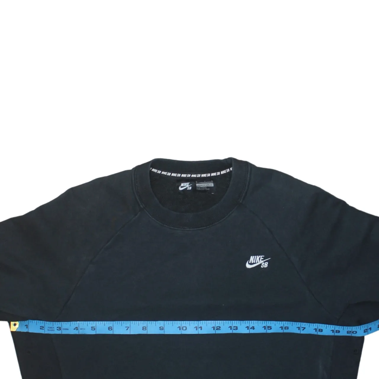 Nike 90's Swoosh Crew Neck Sweatshirt Small Black sold by Vintage Club product image thumbnail 5
