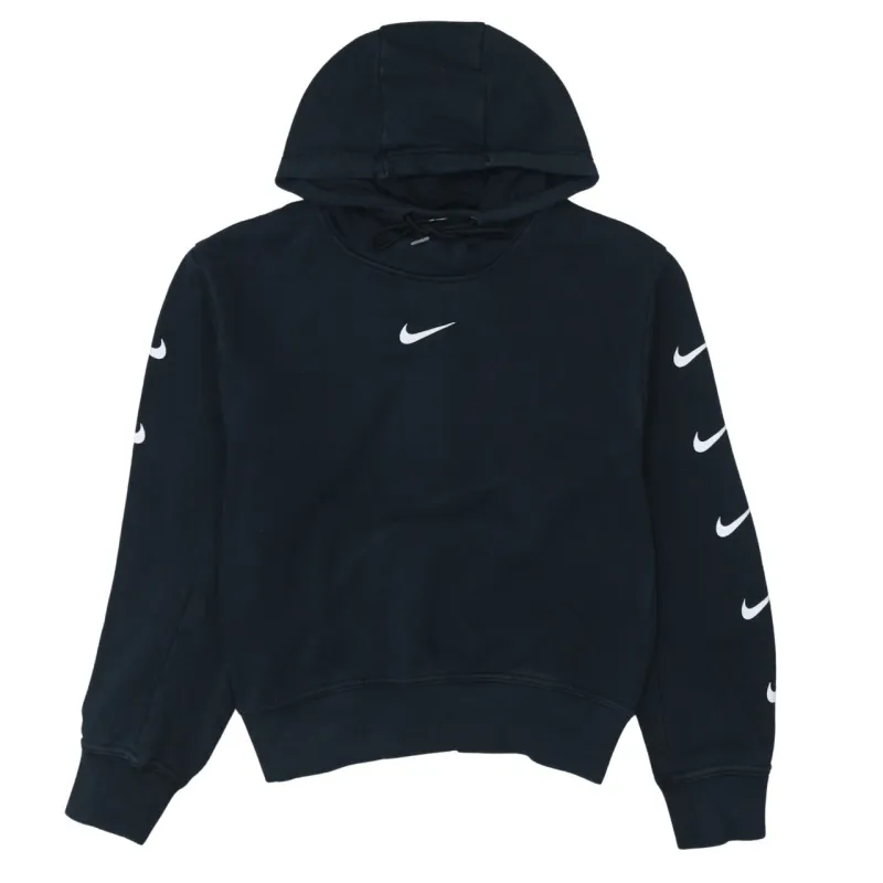 Nike 90's Center Middle Swoosh Pullover Hoodie Medium Black sold by Vintage Club