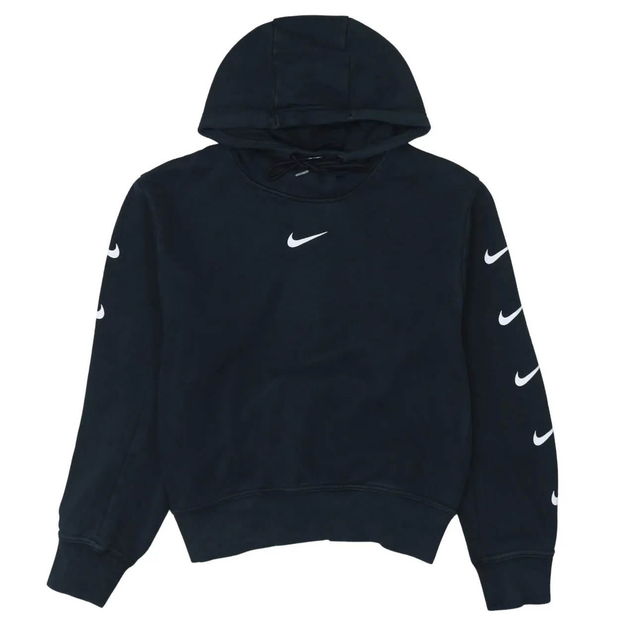 Nike 90's Center Middle Swoosh Pullover Hoodie Medium Black sold by Vintage Club