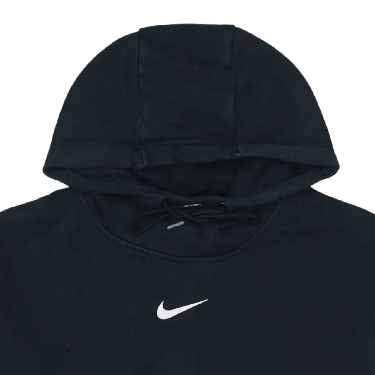 Nike 90's Center Middle Swoosh Pullover Hoodie Medium Black sold by Vintage Club product image thumbnail 3