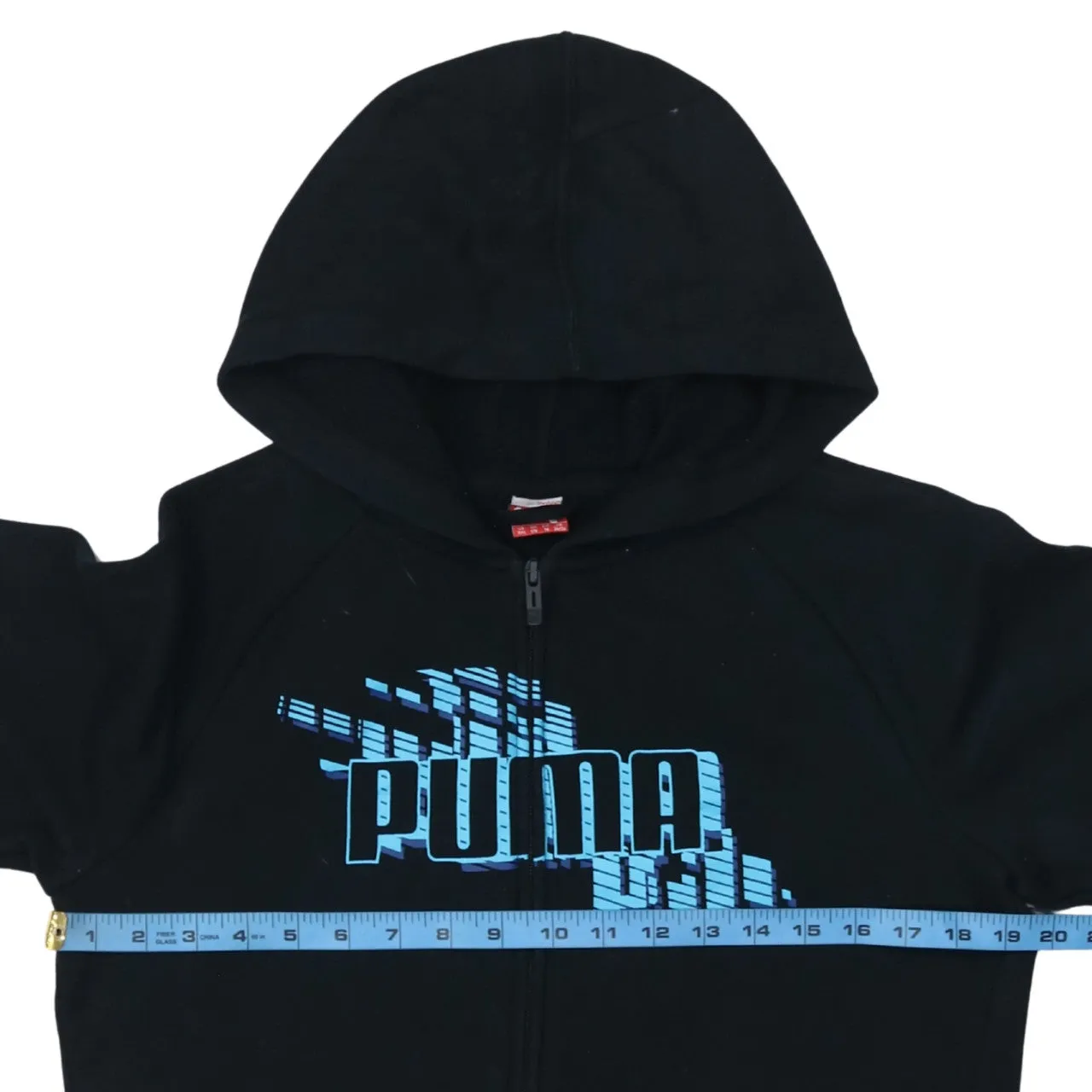 Puma 90's Spellout Full Zip Up Hoodie XXLarge (2XL) Black sold by Vintage Club product image thumbnail 5