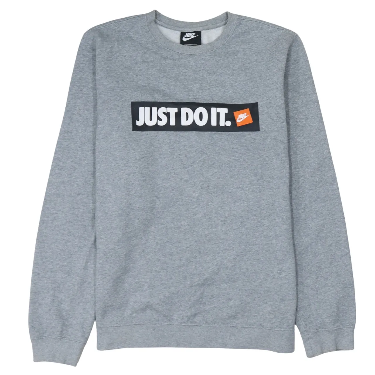 Nike 90's Swoosh Crew Neck Sweatshirt Medium Grey sold by Vintage Club