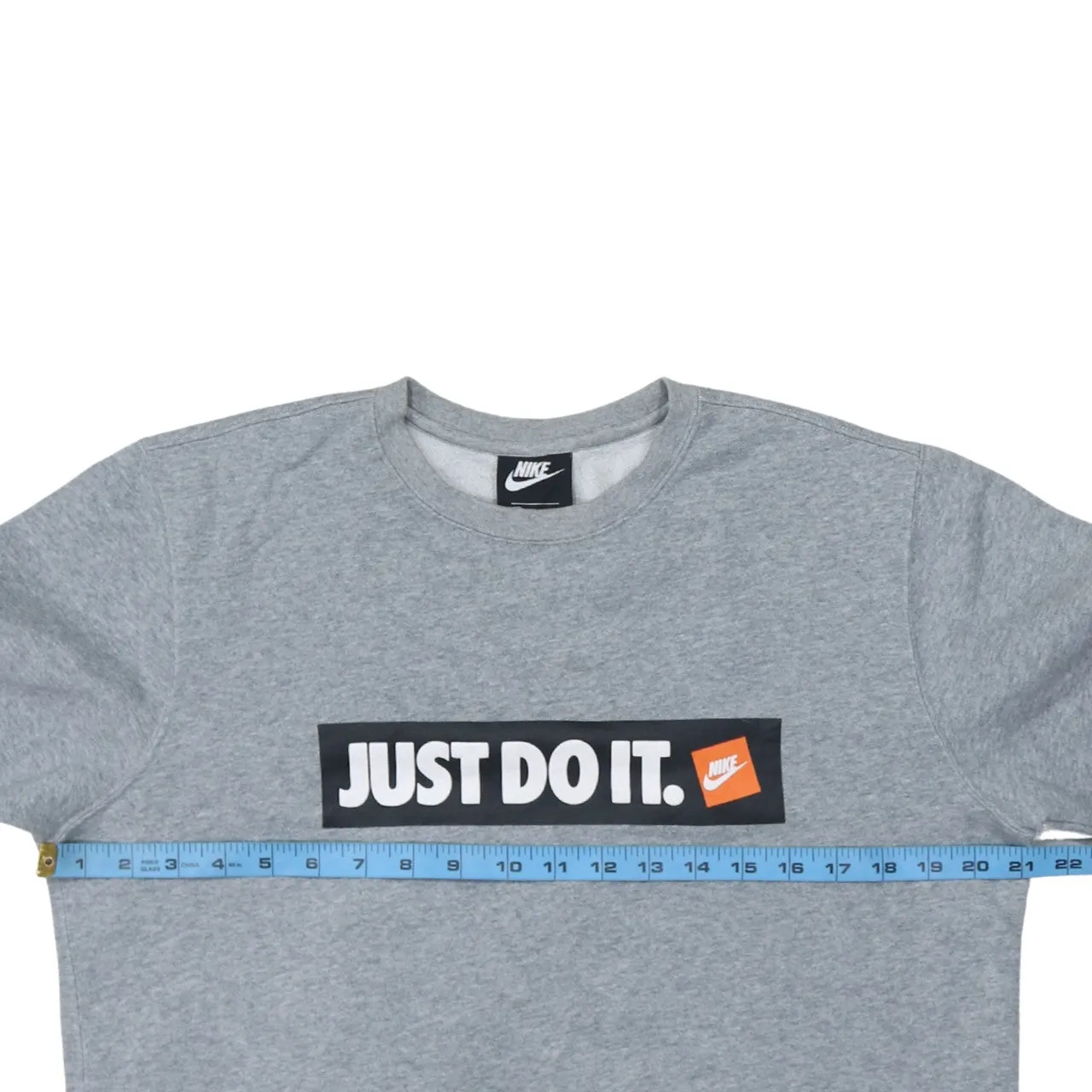 Nike 90's Swoosh Crew Neck Sweatshirt Medium Grey sold by Vintage Club product image thumbnail 5