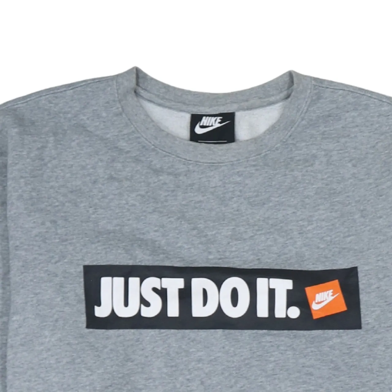 Nike 90's Swoosh Crew Neck Sweatshirt Medium Grey sold by Vintage Club product image thumbnail 3