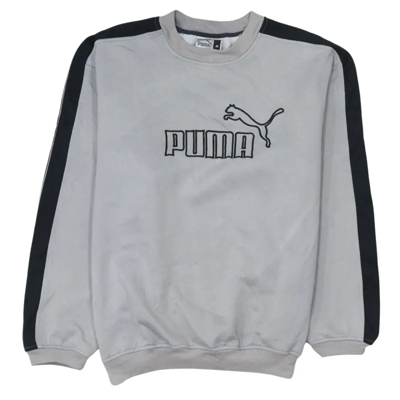 Puma 90's Spellout Crew Neck Sweatshirt Medium Grey sold by Vintage Club