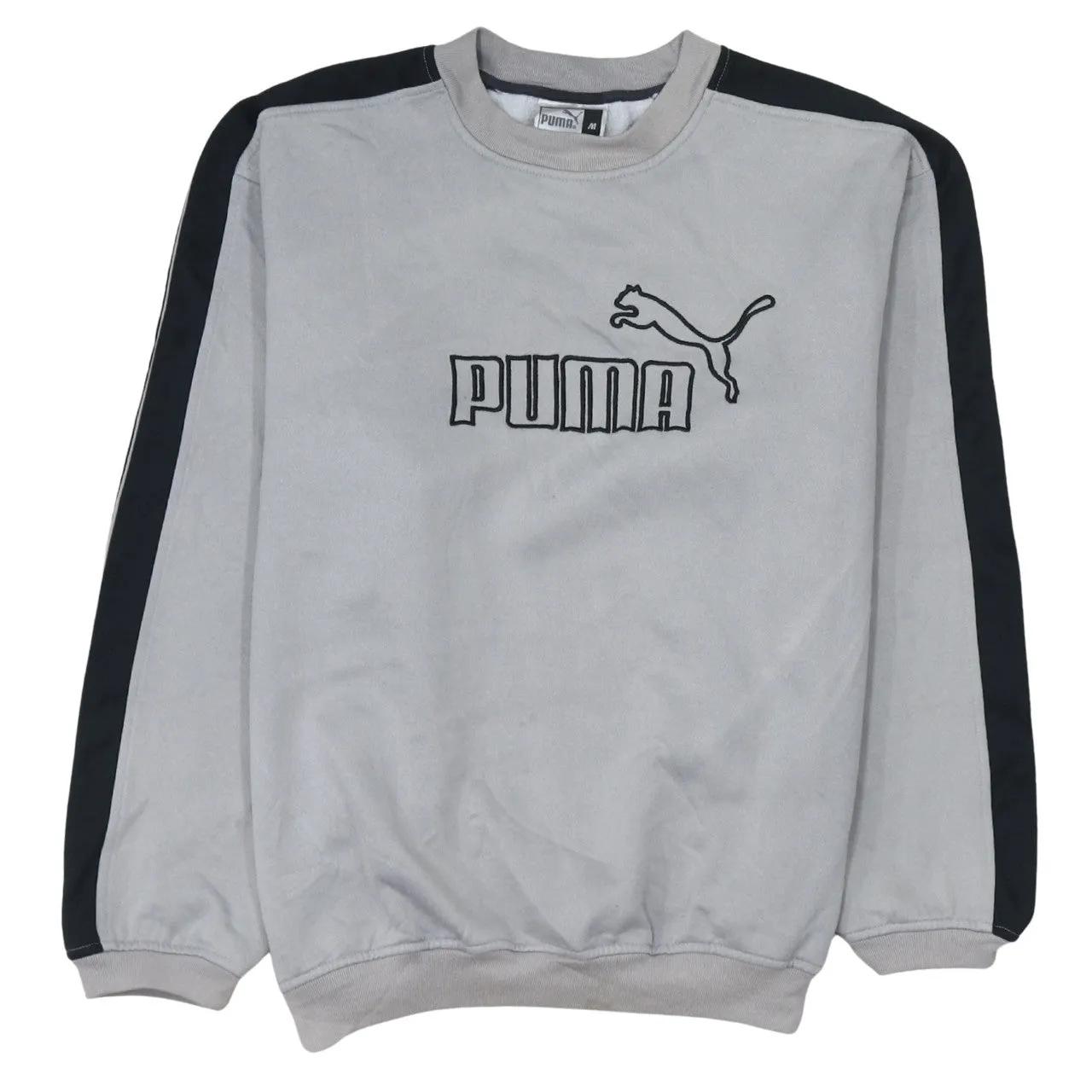 Puma 90's Spellout Crew Neck Sweatshirt Medium Grey sold by Vintage Club