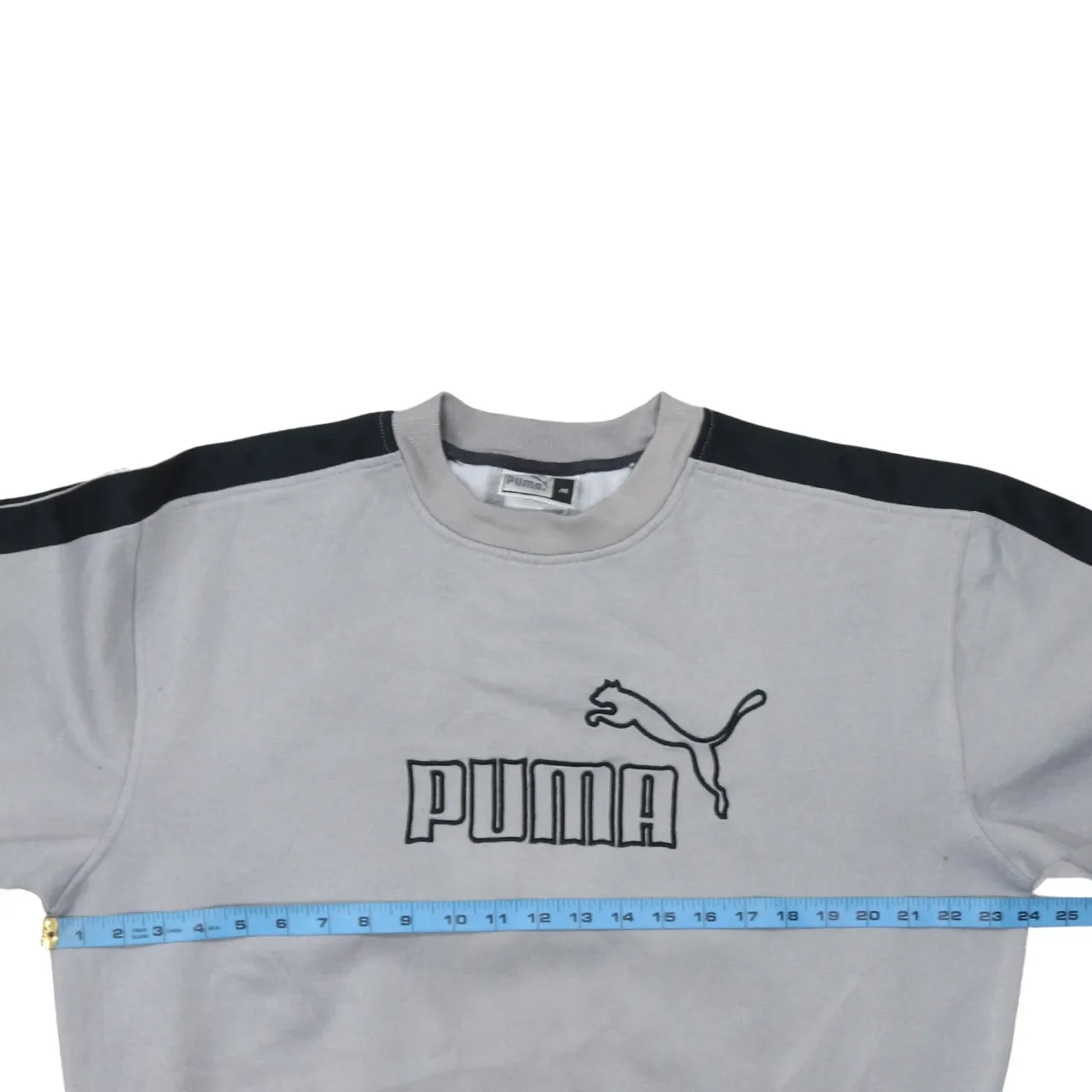 Puma 90's Spellout Crew Neck Sweatshirt Medium Grey sold by Vintage Club product image thumbnail 5