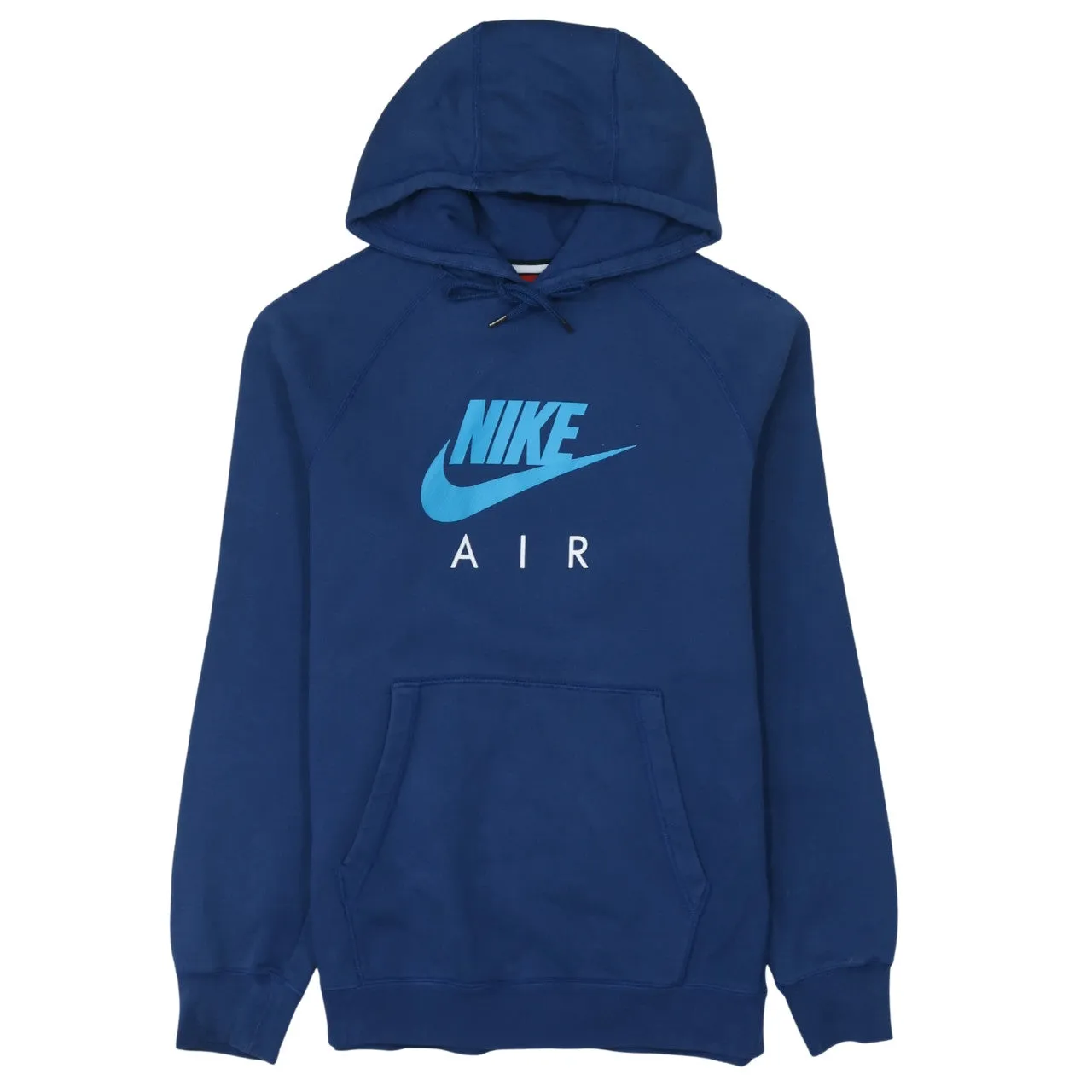 Nike 90's Center Middle Swoosh Pullover Hoodie Medium Blue sold by Vintage Club