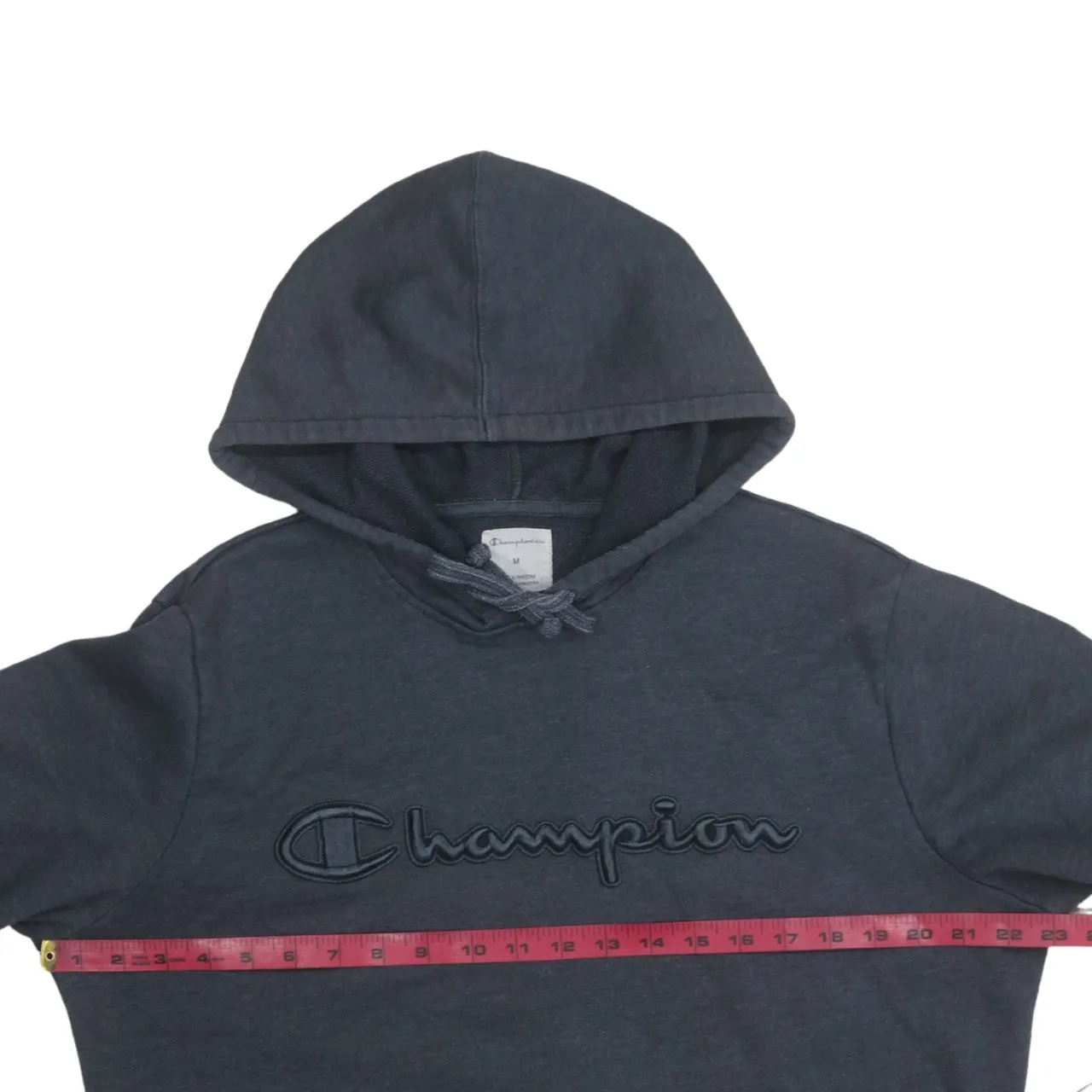 Champion 90's Spellout Pullover Hoodie Medium Grey sold by Vintage Club product image thumbnail 5