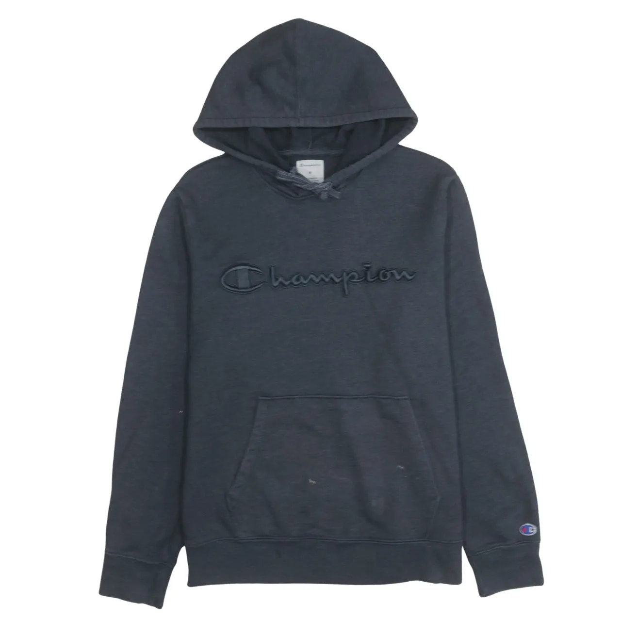 Champion 90's Spellout Pullover Hoodie Medium Grey sold by Vintage Club