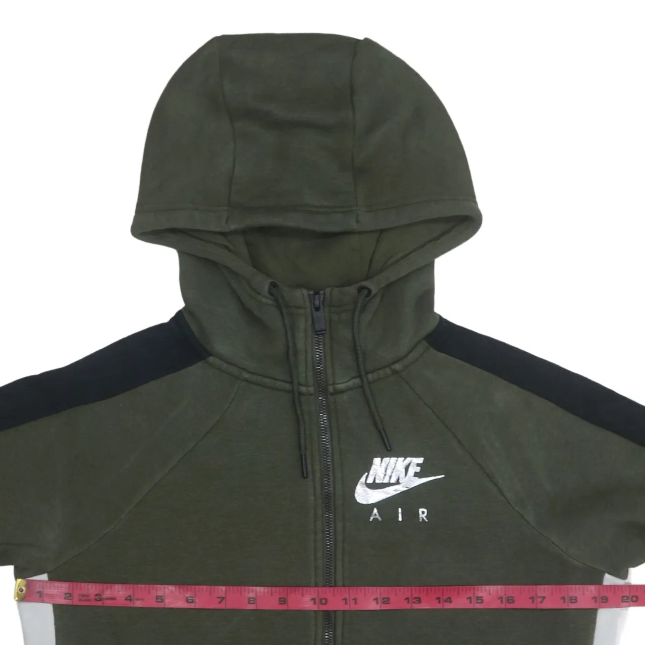 Nike 90's Swoosh Full Zip Up Hoodie XSmall Green sold by Vintage Club product image thumbnail 5
