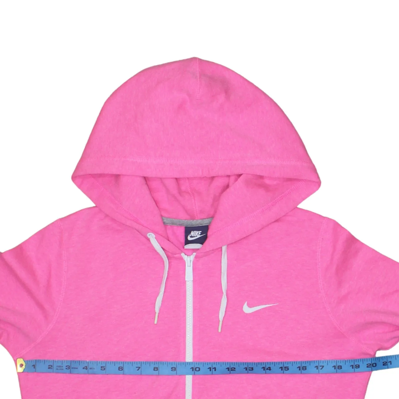 Nike 90's Swoosh Full Zip Up Hoodie Large Pink sold by Vintage Club product image thumbnail 5