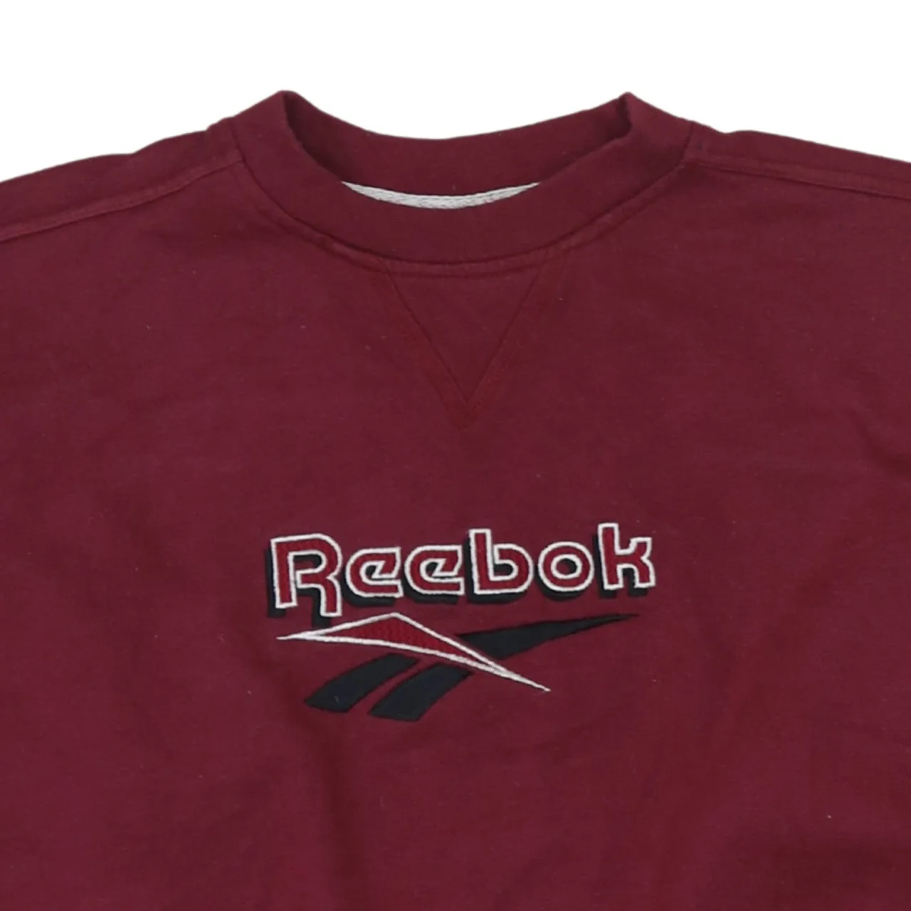 Reebok 90's Spellout Crew Neck Sweatshirt Small Red sold by Vintage Club product image thumbnail 3
