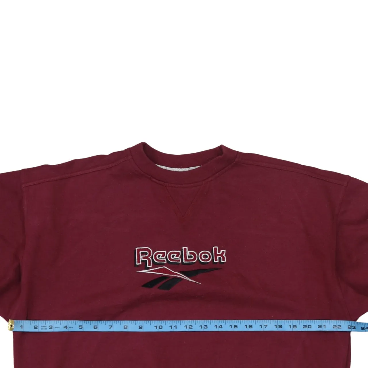 Reebok 90's Spellout Crew Neck Sweatshirt Small Red sold by Vintage Club product image thumbnail 5