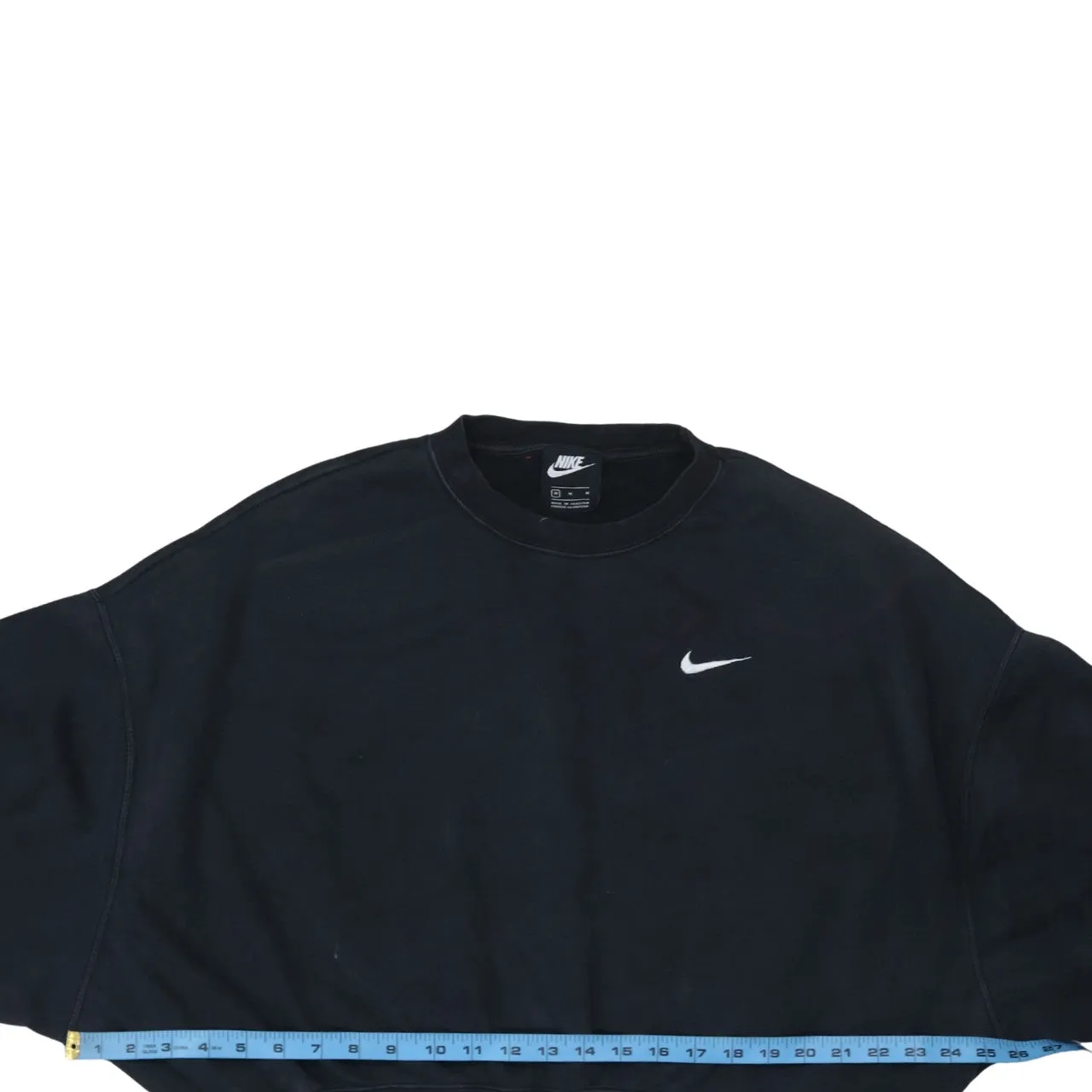 Nike 90's Swoosh Crew Neck Sweatshirt Medium Black sold by Vintage Club product image thumbnail 5