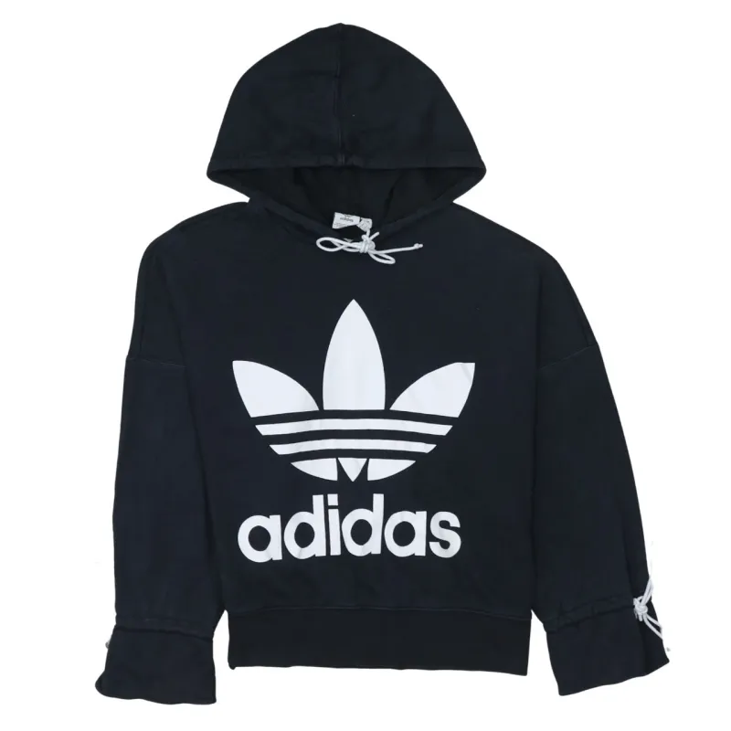 Adidas 90's Spellout Pullover Hoodie XLarge  Black sold by Vintage Club