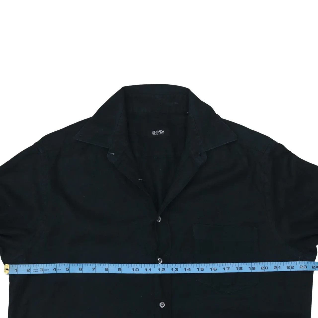 HUGO BOSS 90's Long Sleeve Button Up Shirt XLarge Black sold by Vintage Club product image thumbnail 5