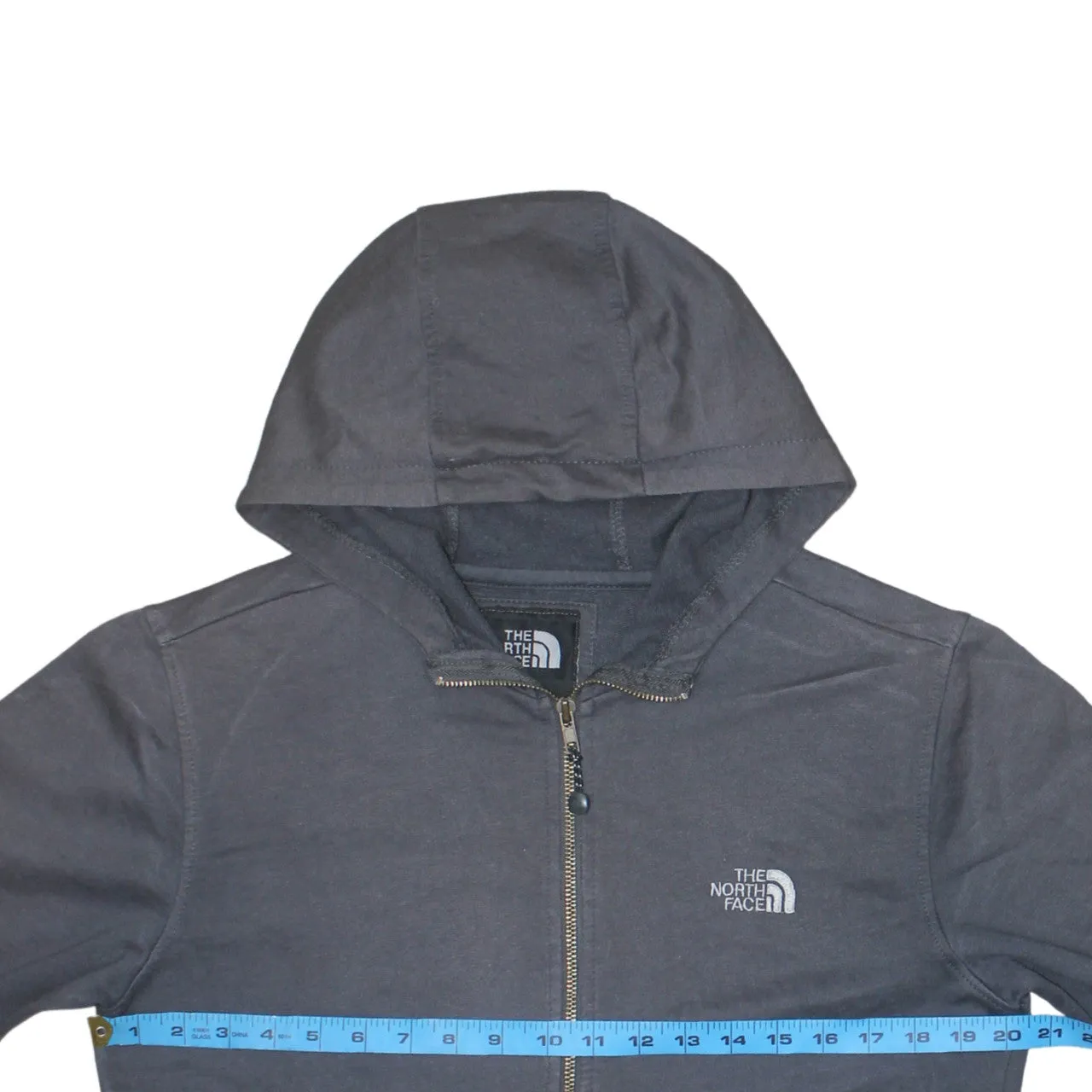 The North Face 90's Lightweight Full Zip Up Hoodie Medium Grey sold by Vintage Club product image thumbnail 5
