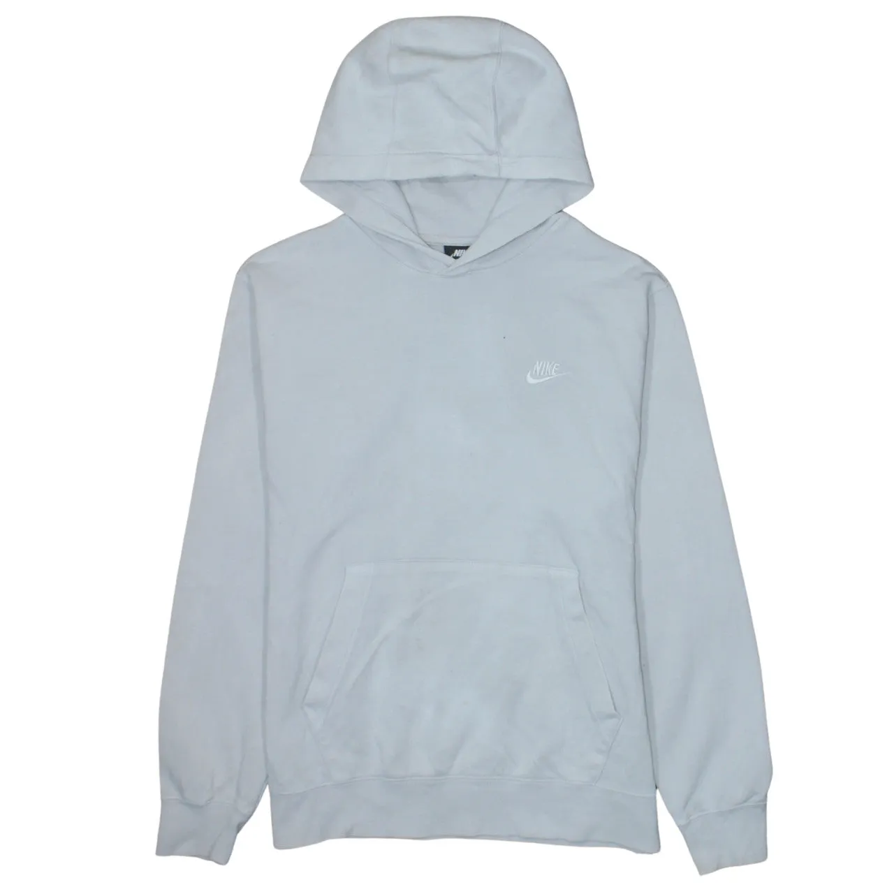 Nike 90's Swoosh Pullover Hoodie Medium White sold by Vintage Club