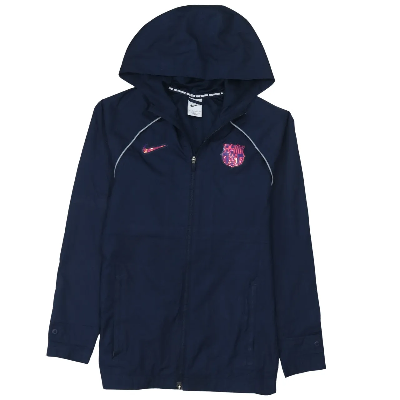 Nike 90's Swoosh Full Zip Up Windbreaker XSmall Navy Blue sold by Vintage Club