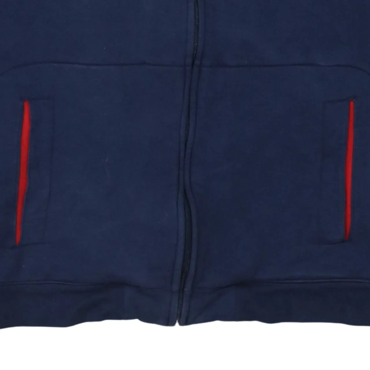 NFL 90's Patriots Football Full Zip Up Hoodie Medium Navy Blue sold by Vintage Club product image thumbnail 4