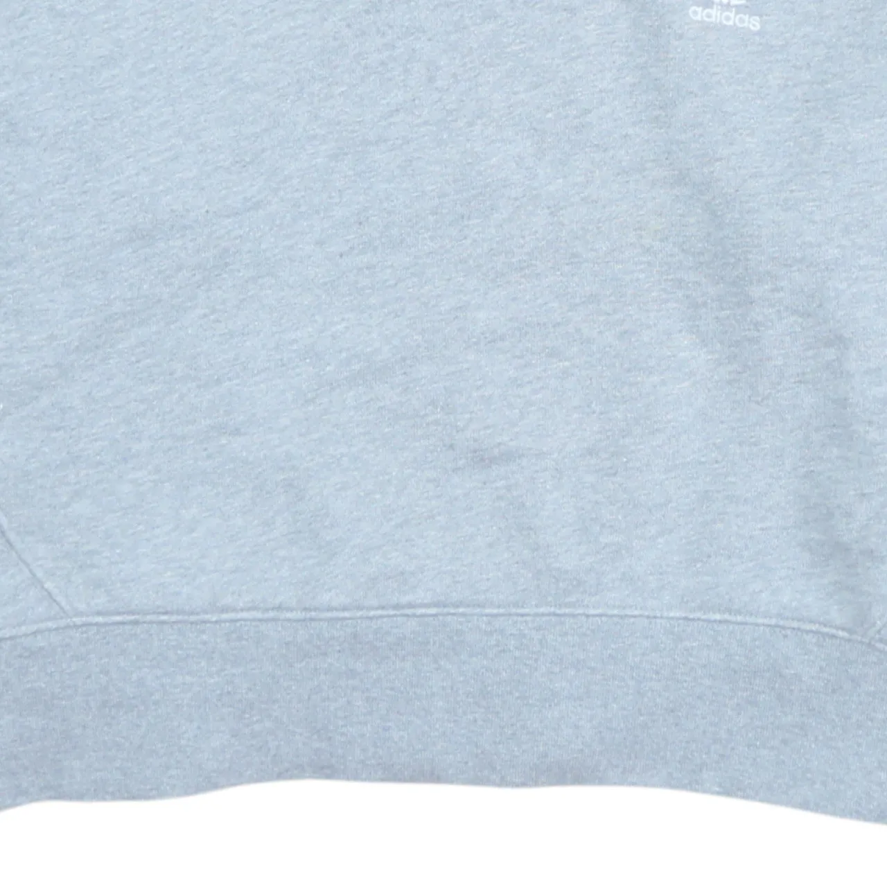 Adidas Light Grey Hoodie Women’s Small Trefoil Embroidered Logo Three Stripe Sleeves Pullover sold by Vintage Club product image thumbnail 4