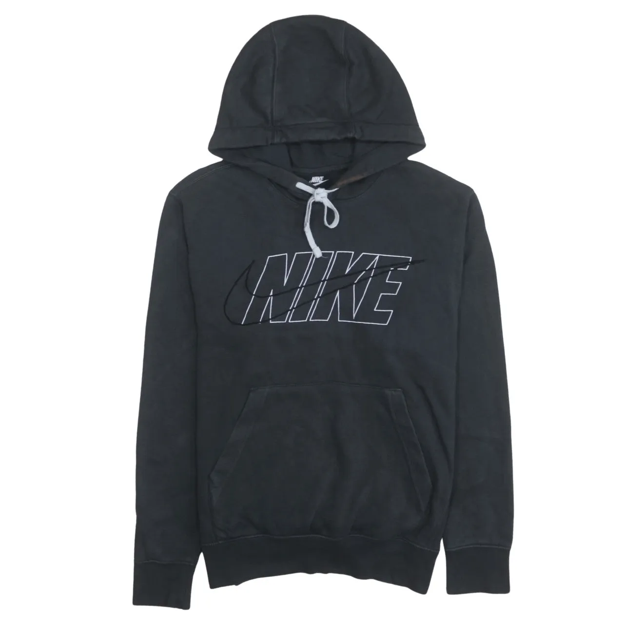 Nike 90's Center Middle Swoosh Pullover Hoodie XSmall Black sold by Vintage Club