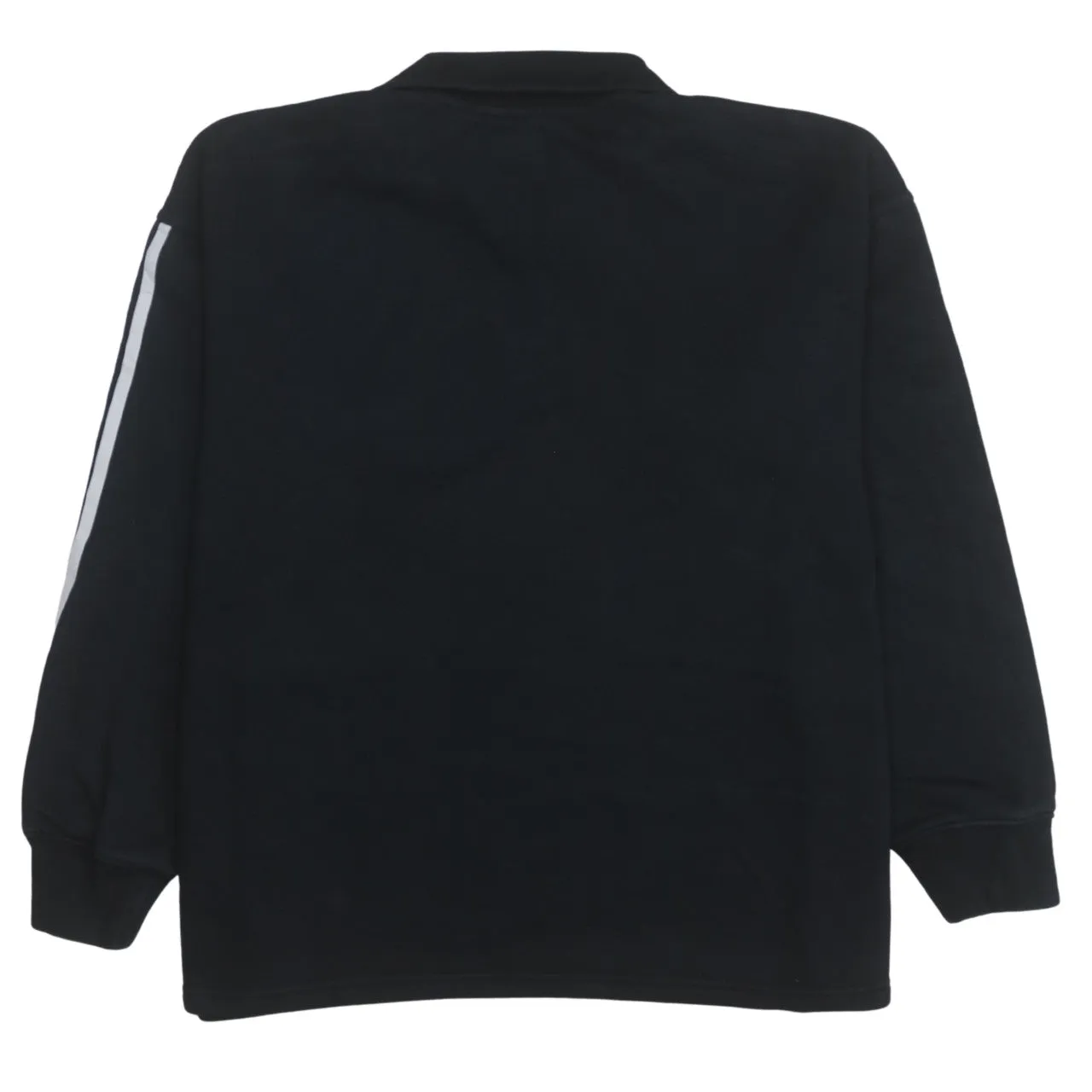Adidas 90's Striped Sleeve Quarter Zip Sweatshirt XXLarge Black sold by Vintage Club product image thumbnail 2