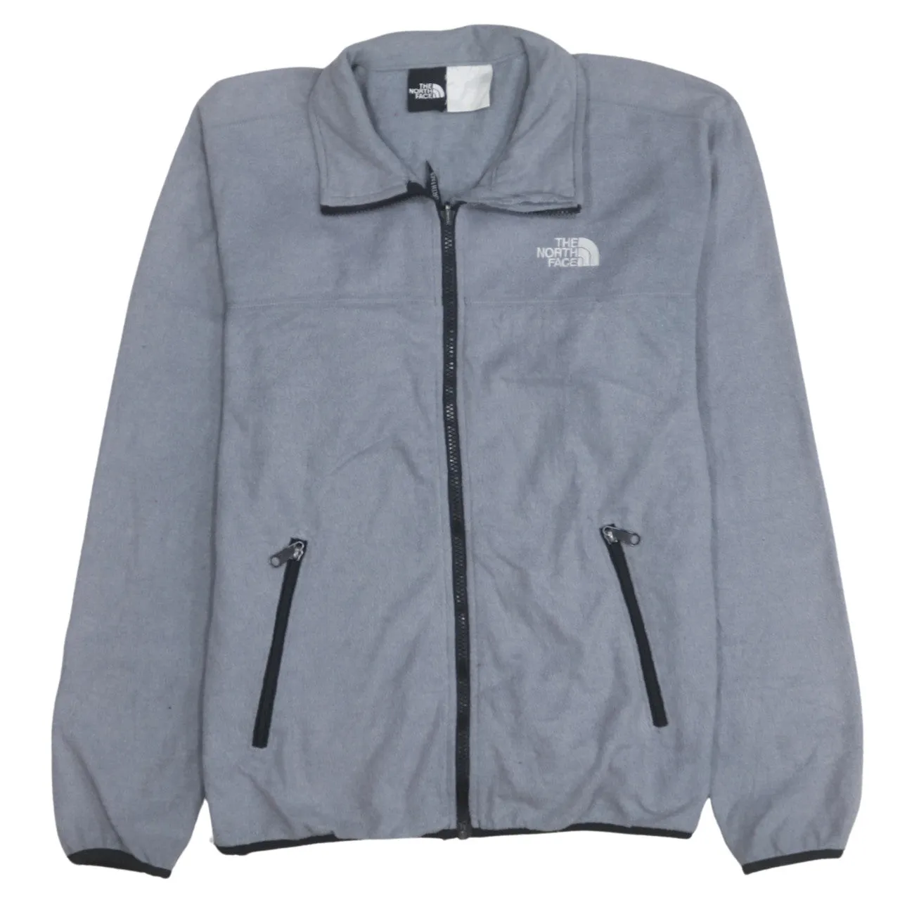 The North Face 90's Hiking Warm Full Zip Up Fleece Jumper Medium Grey sold by Vintage Club