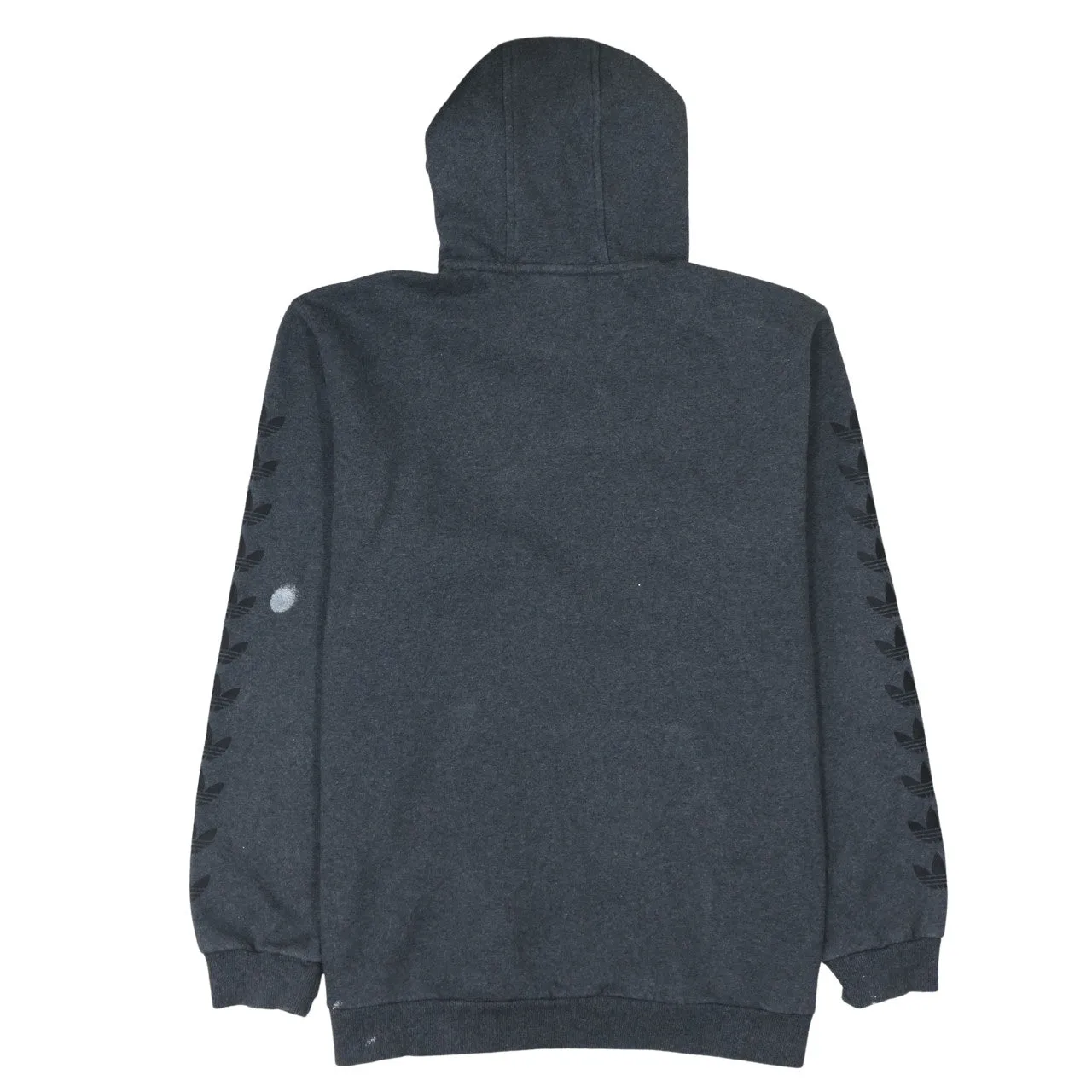 Adidas 90's Drawstring Pockets Pullover Hoodie XLarge Grey sold by Vintage Club product image thumbnail 2