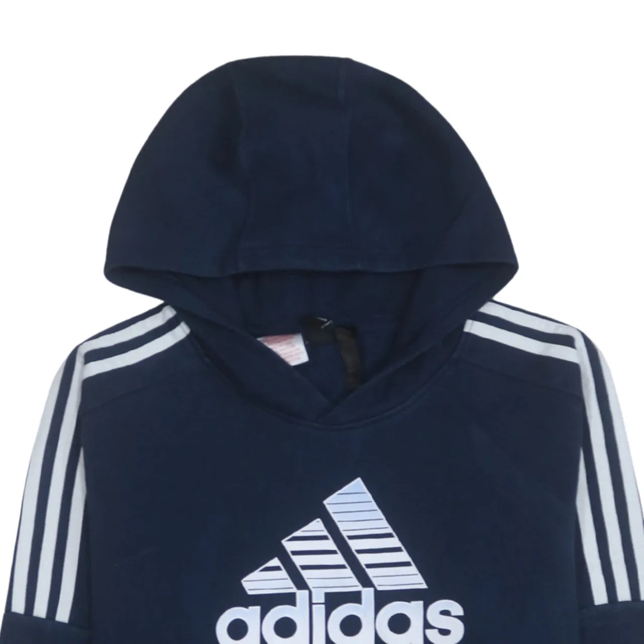 Adidas 90's Spellout Pullover Hoodie XLarge Navy Blue sold by Vintage Club product image thumbnail 3