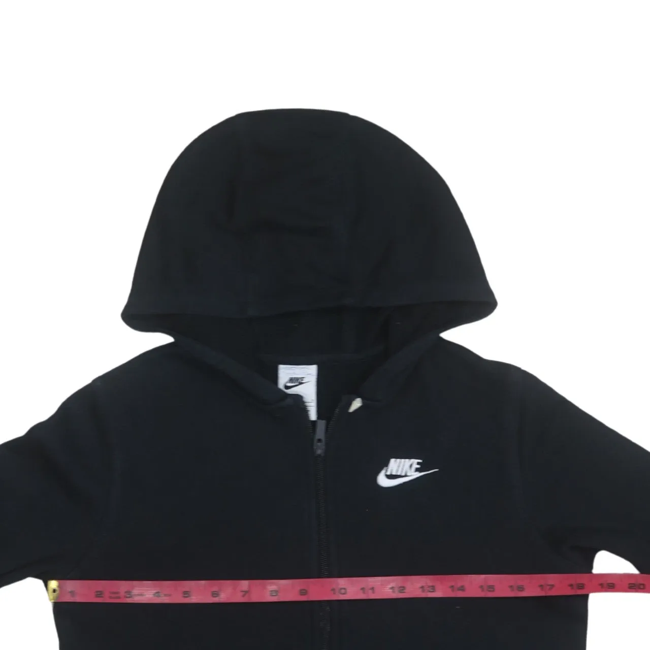 Nike 90's Swoosh Full Zip Up Hoodie Large Black sold by Vintage Club product image thumbnail 5