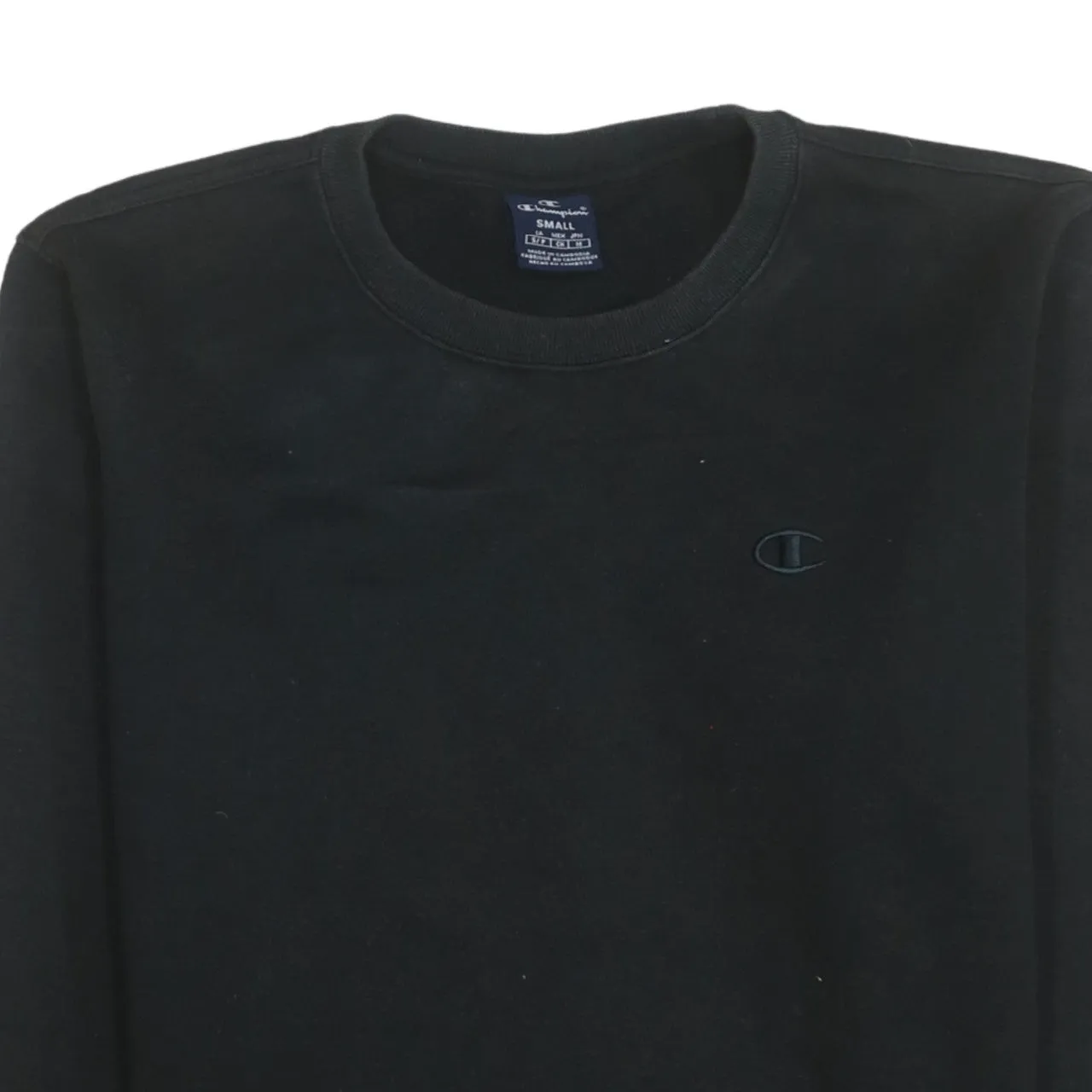 Champion 90's Lightweight Crew Neck Sweatshirt Small Black sold by Vintage Club product image thumbnail 3