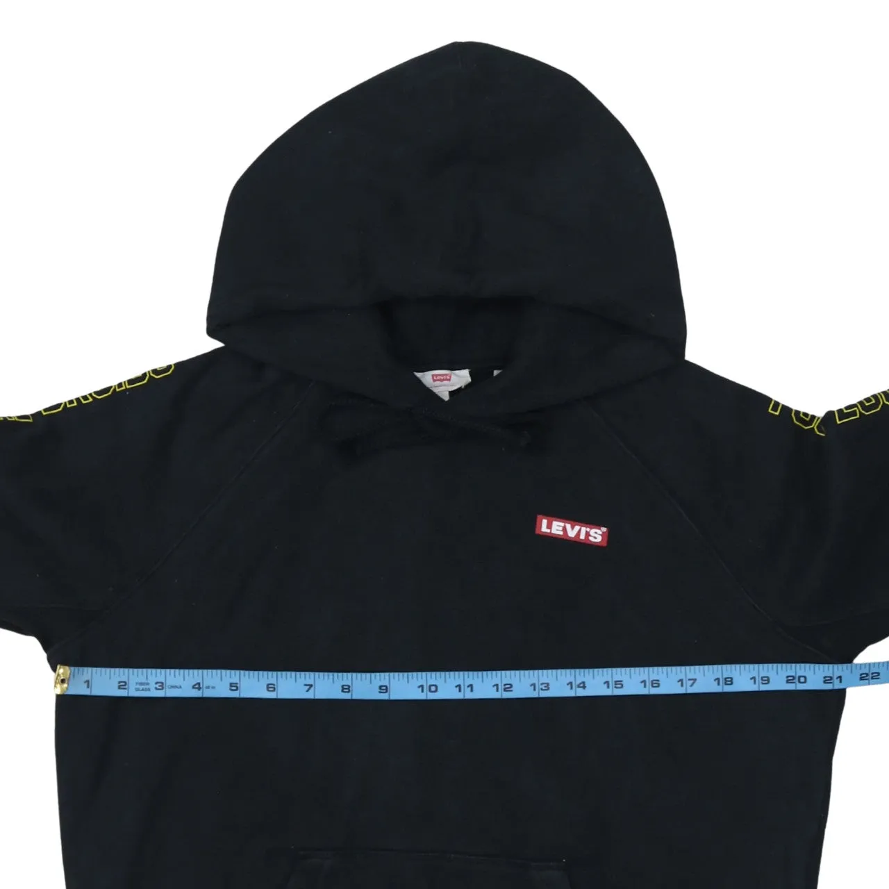 Levi's 90's Drawstring Pockets Pullover Hoodie Medium Black sold by Vintage Club product image thumbnail 5