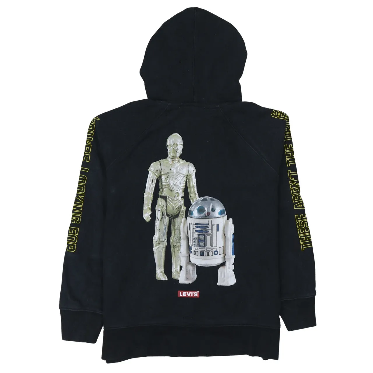 Levi's 90's Drawstring Pockets Pullover Hoodie Medium Black sold by Vintage Club product image thumbnail 2