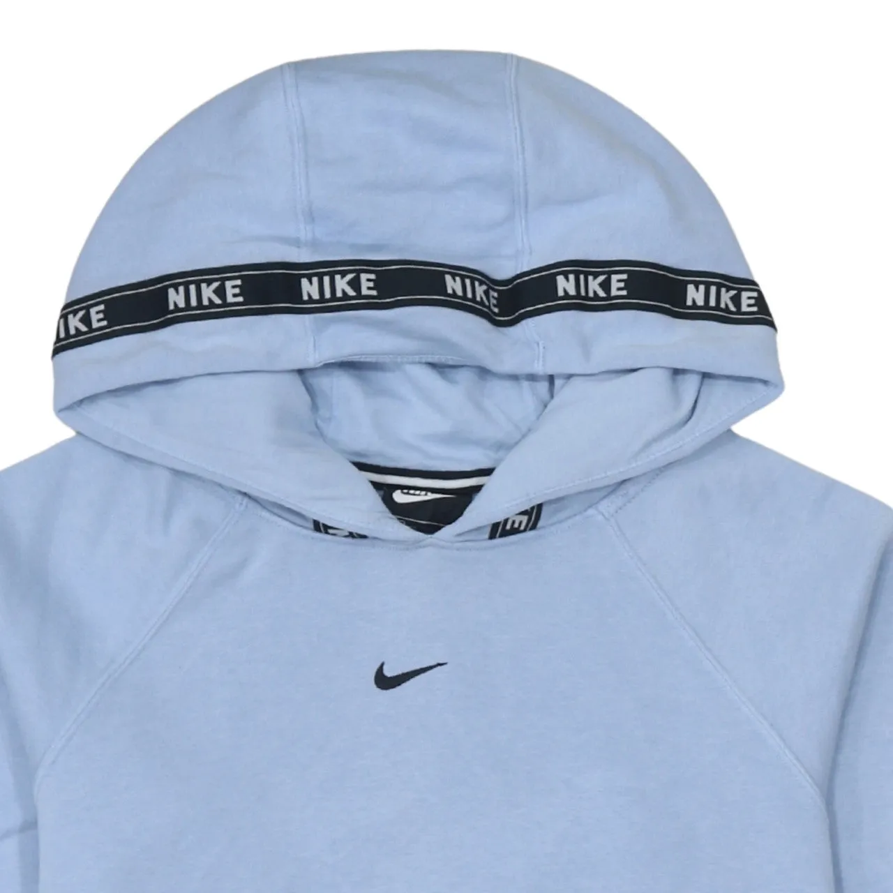 Nike 90's Center Middle Swoosh Pullover Hoodie XSmall Blue sold by Vintage Club product image thumbnail 3