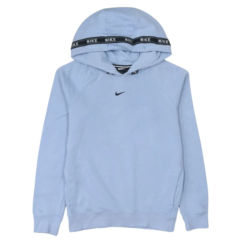 Nike 90's Center Middle Swoosh Pullover Hoodie XSmall Blue sold by Vintage Club